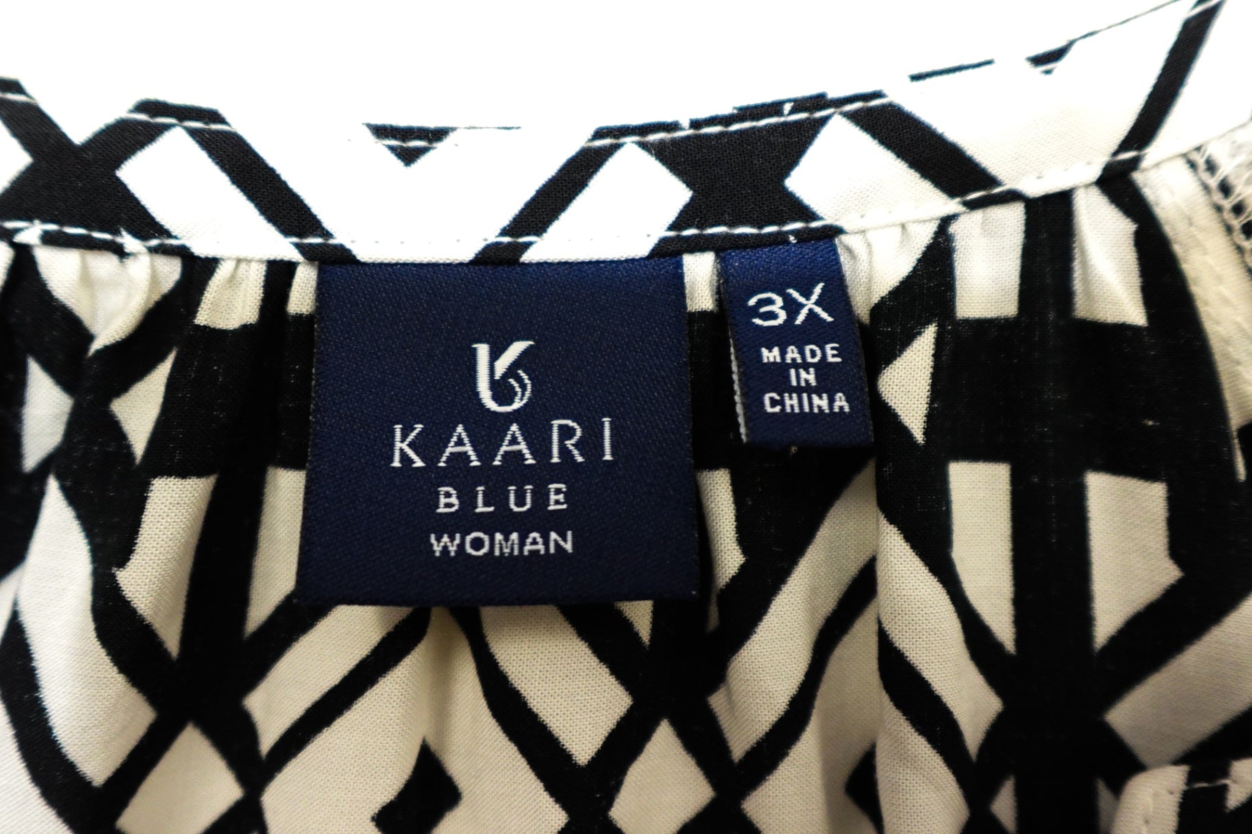 KAARI, 3/4 Sleeve Top, Size 3X