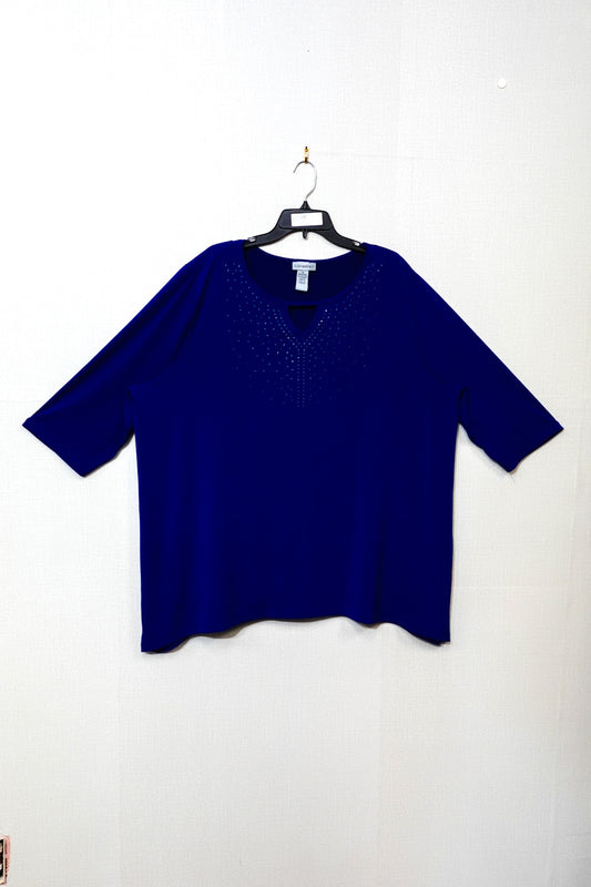 Catherines, 3/4 Sleeves Top, Size 22/24W