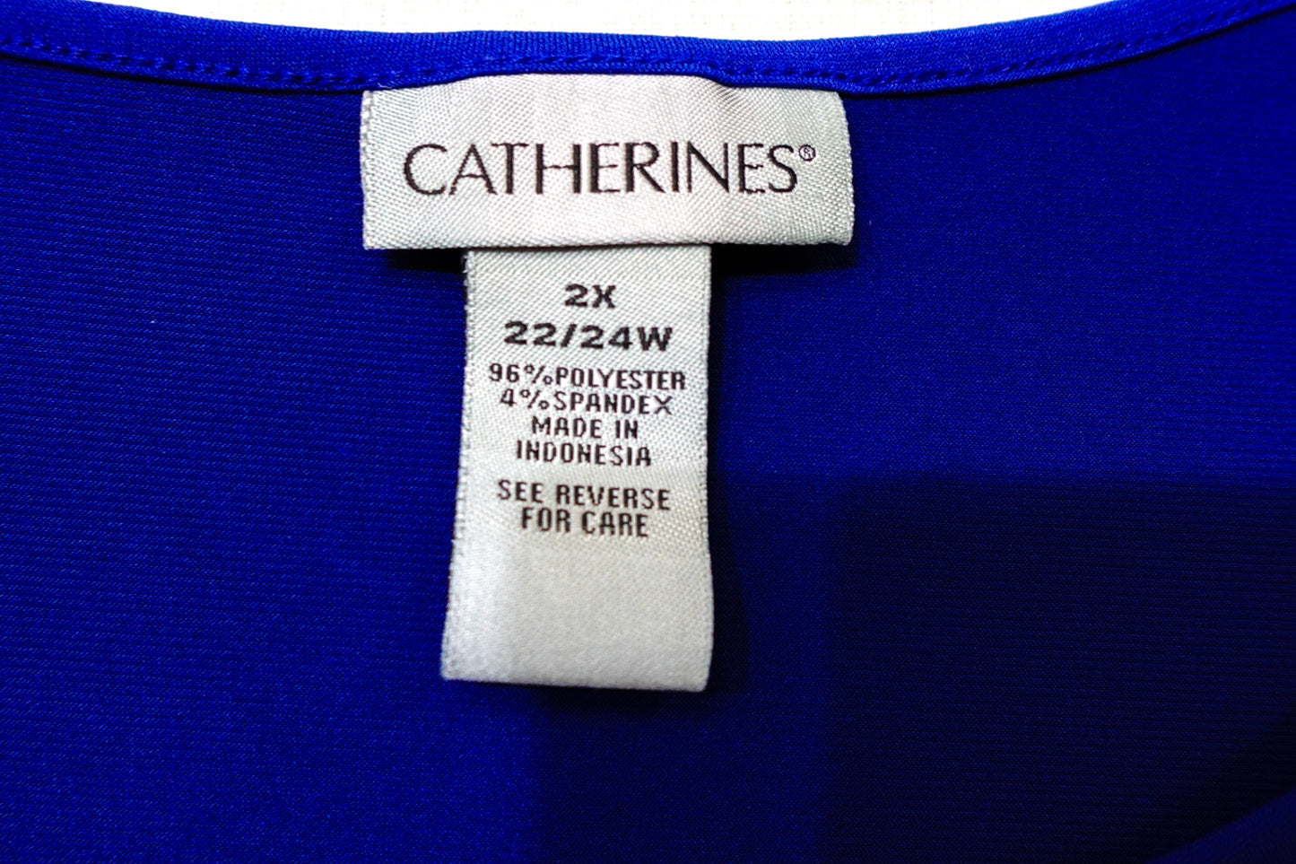 Catherines, 3/4 Sleeves Top, Size 22/24W