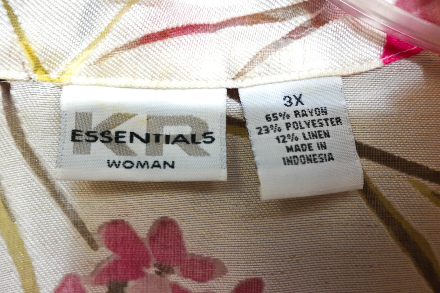 KR Essential, 3/4 SLEEVE TOP, Size 3X