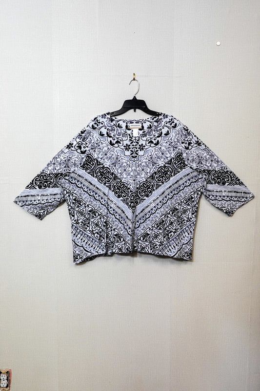 Alfred Dunner, Short Sleeve Top, Size 4X