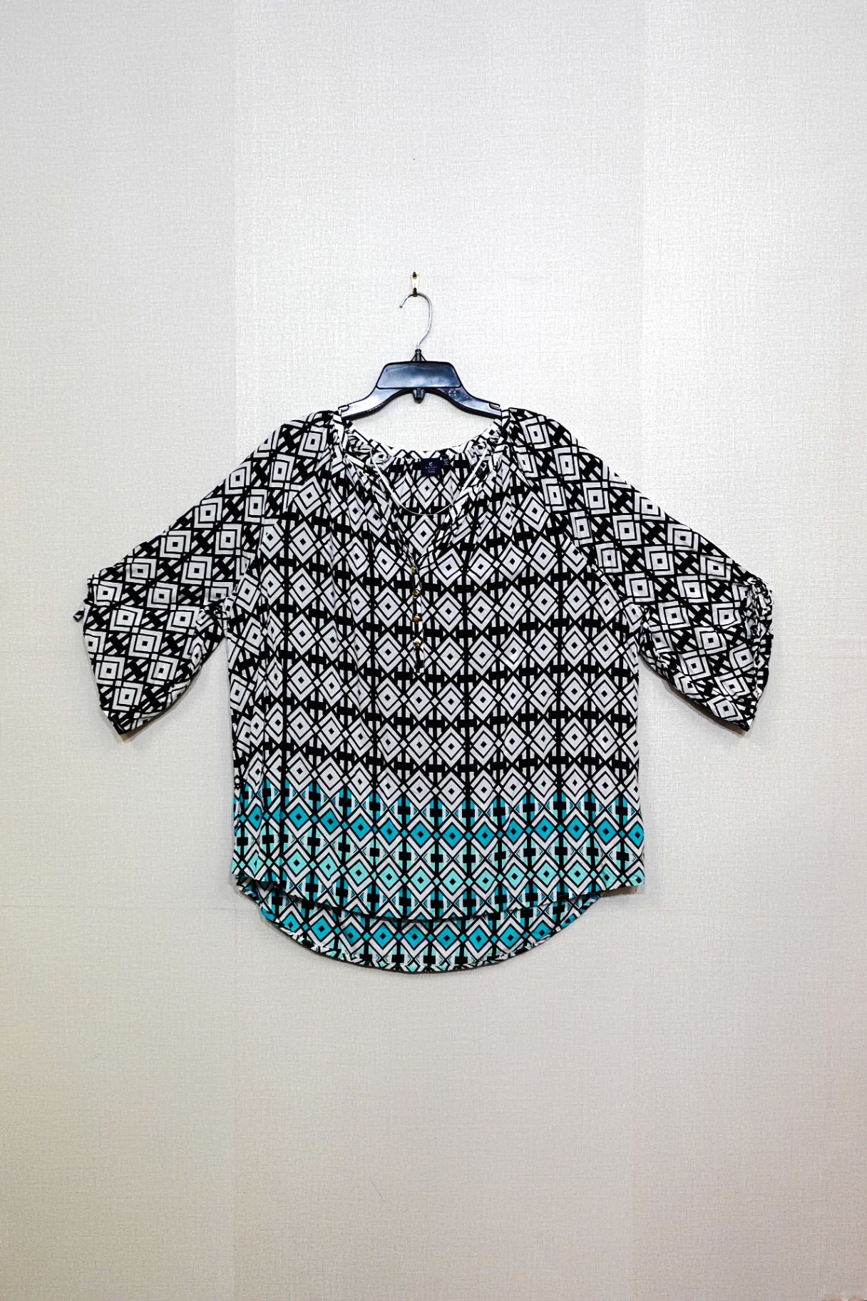 KAARI, 3/4 Sleeve Top, Size 3X