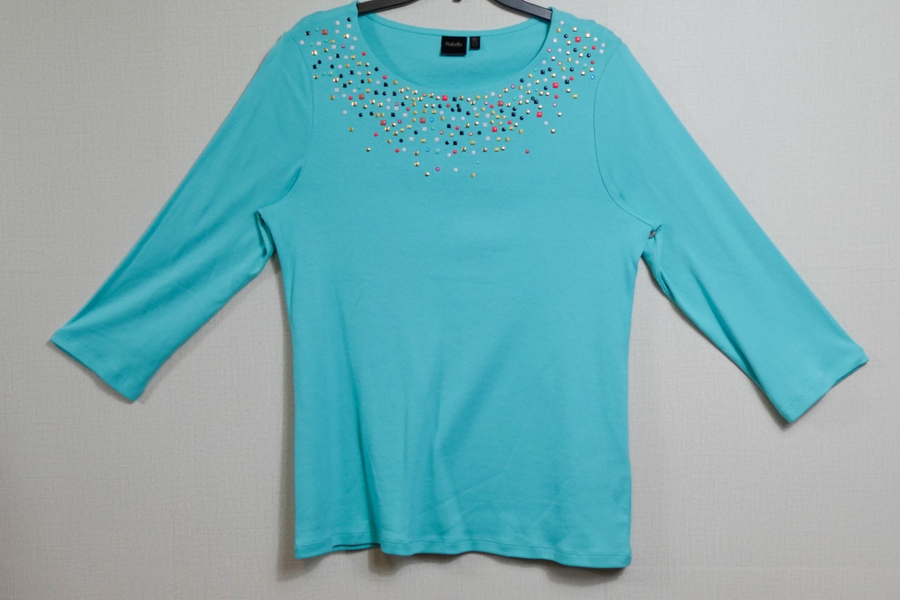 Rafaella, 3/4 sleeve Top, Size XL