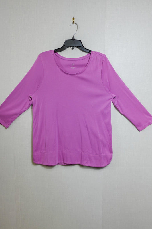 J Jill, 3/4 Sleeve Top, Size Large