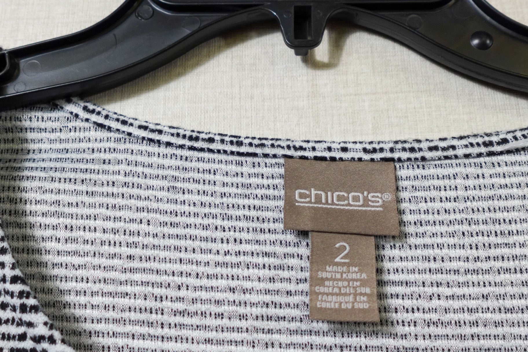 Chico's, T-Shirt Shorts Sleeve, Size 12/14 (Chico's 2)