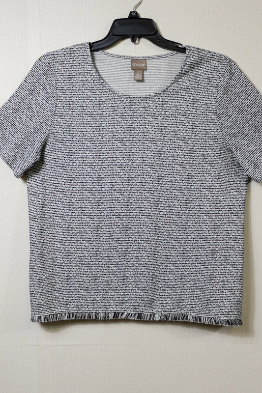 Chico's, T-Shirt Shorts Sleeve, Size 12/14 (Chico's 2)