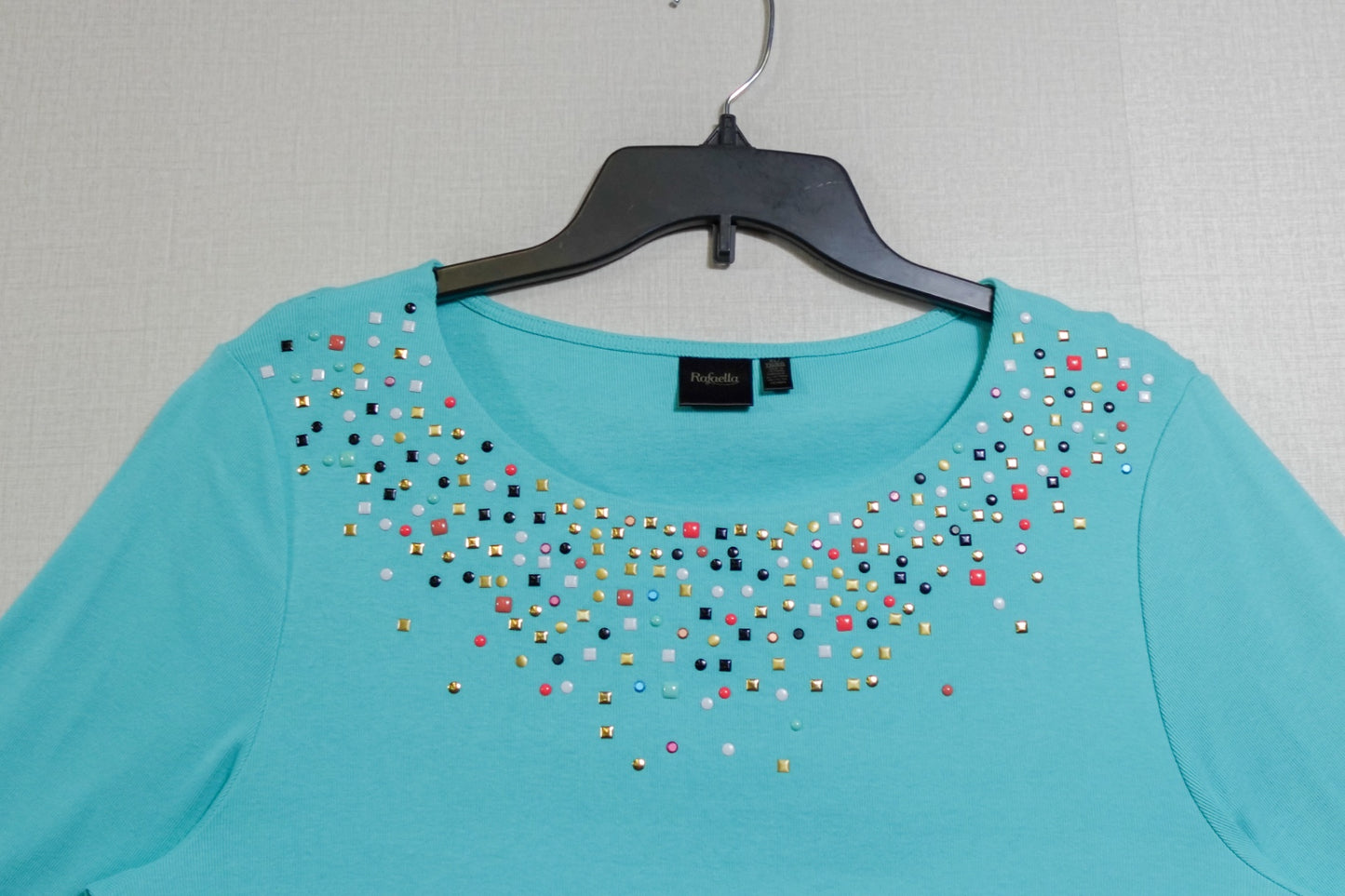 Rafaella, 3/4 sleeve Top, Size XL
