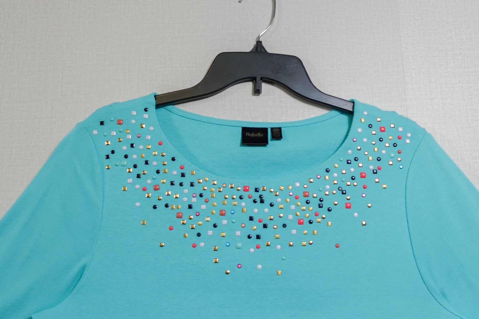 Rafaella, 3/4 sleeve Top, Size XL