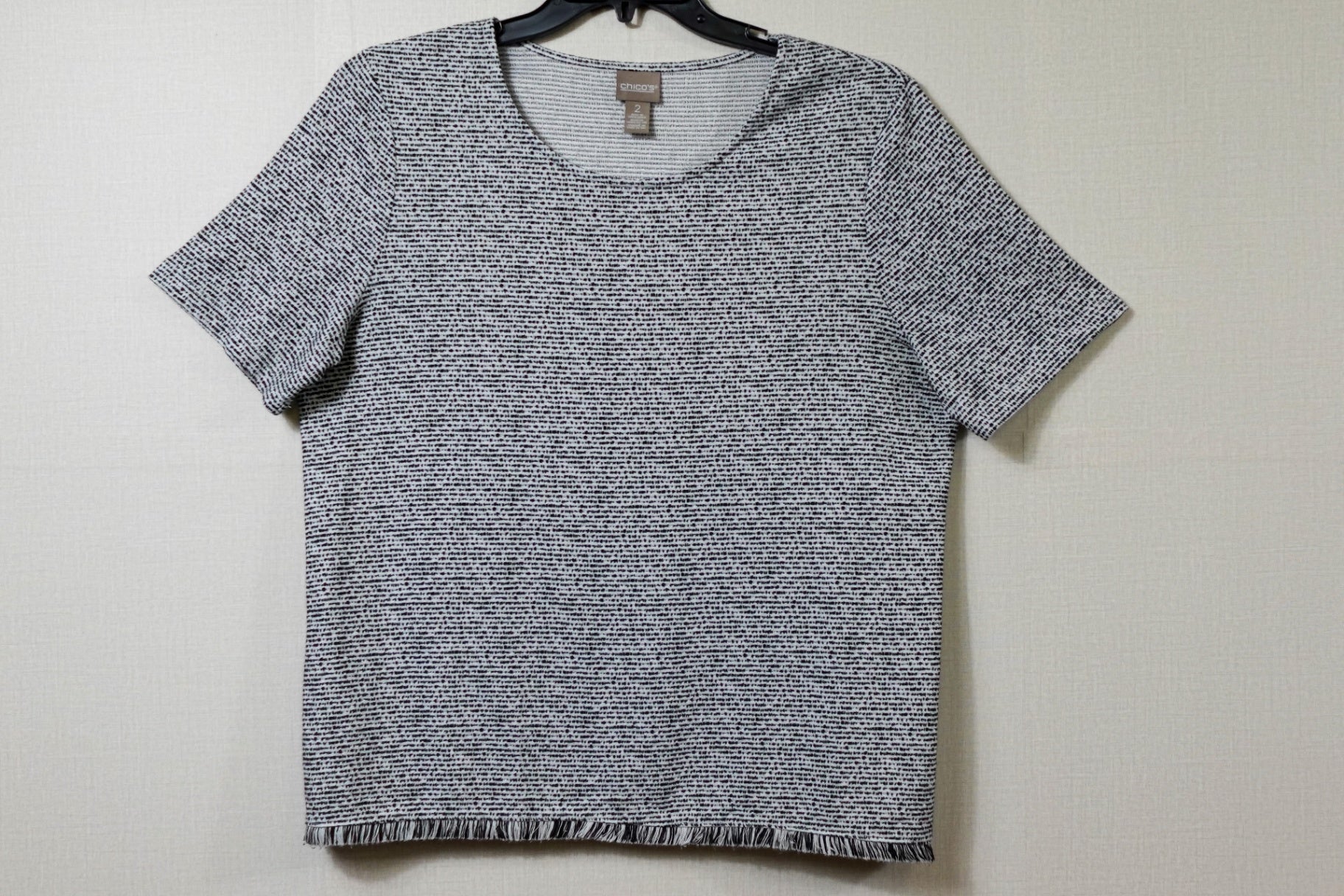 Chico's, T-Shirt Shorts Sleeve, Size 12/14 (Chico's 2)
