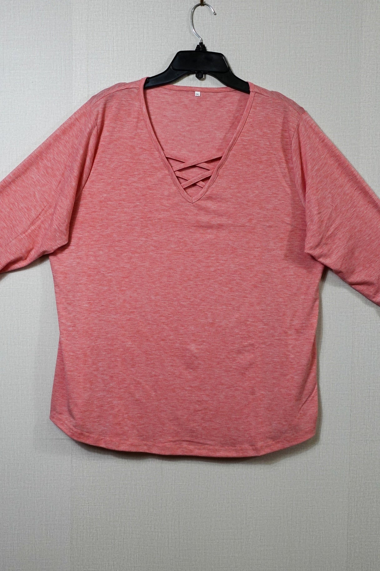 (No Label), 3/4 Sleeve Top, Size 2XL