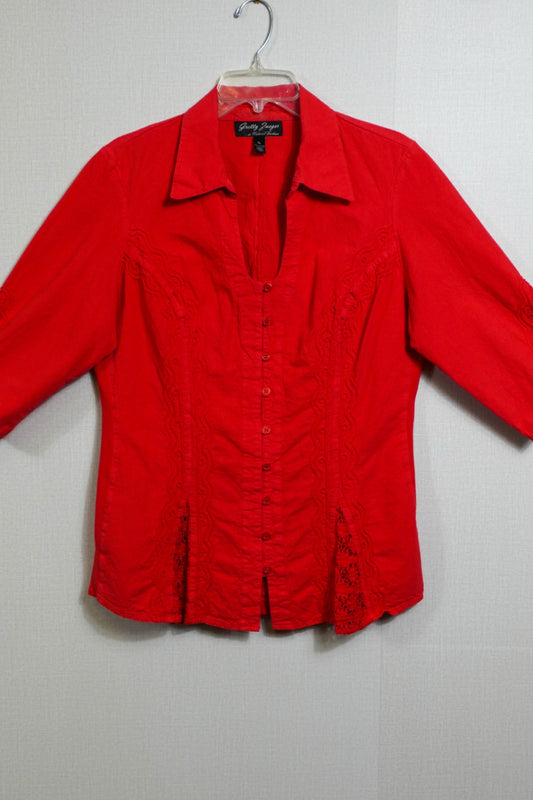 Gretty Zueger. , Short Sleeve Top, Size XL