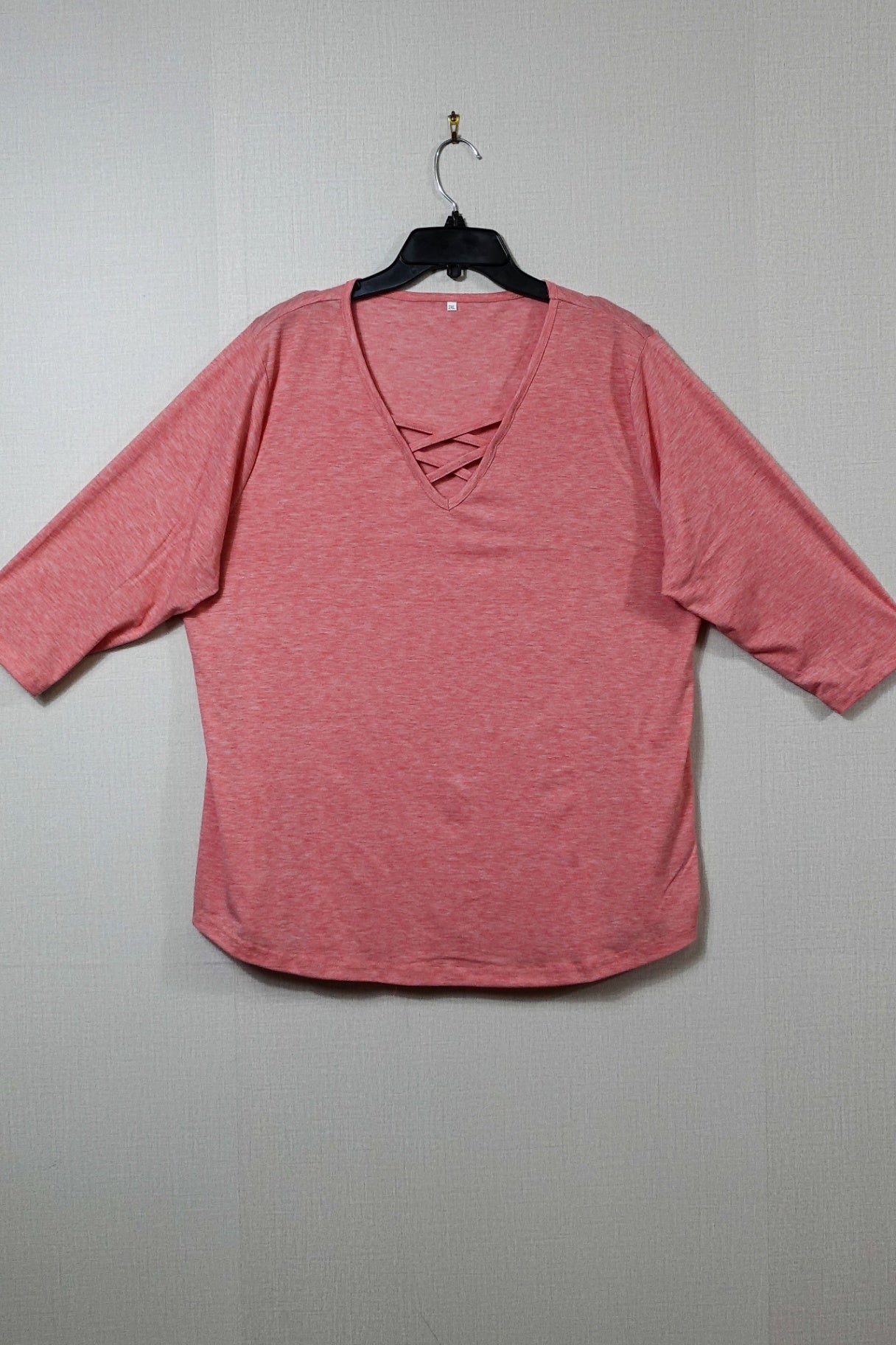 (No Label), 3/4 Sleeve Top, Size 2XL