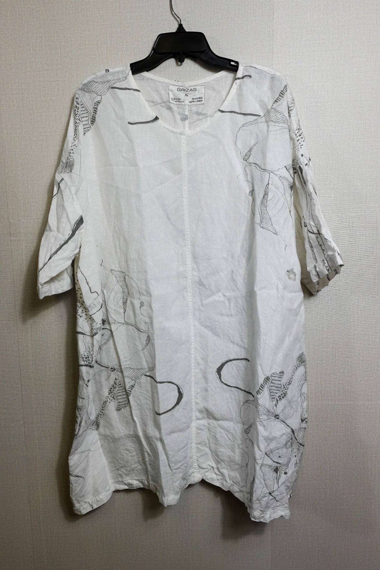 GRIZAS, Half Sleeve Top, Size XL