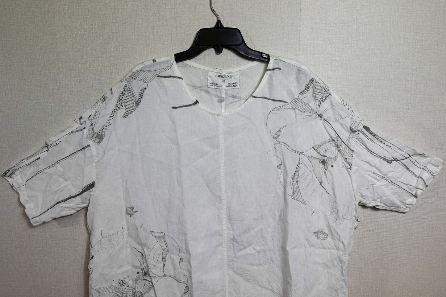 GRIZAS, Half Sleeve Top, Size XL
