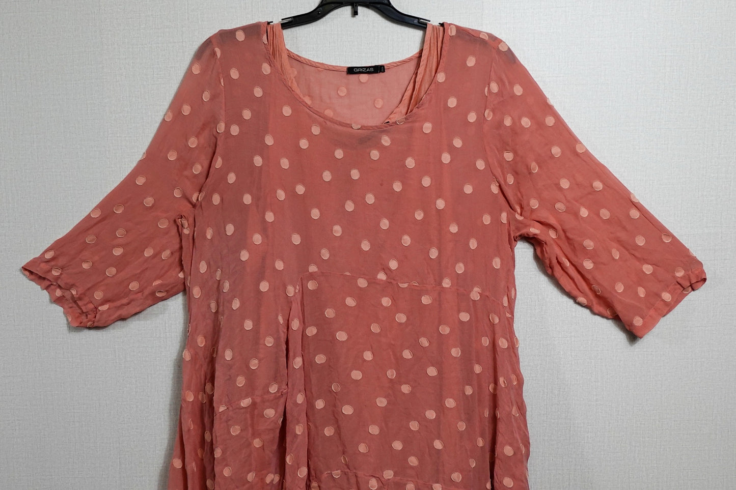 GRIZAS, Ultra Rare Silk Blend Dress & Slip (Small Stain Pictured), Size 2XL