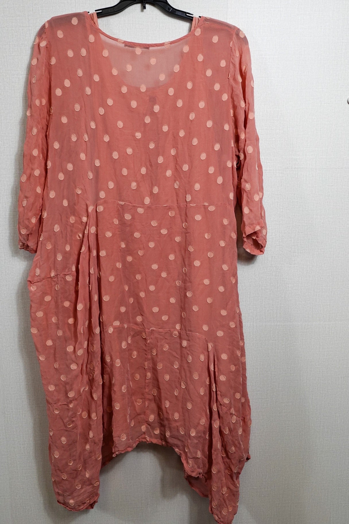 GRIZAS, Ultra Rare Silk Blend Dress & Slip (Small Stain Pictured), Size 2XL