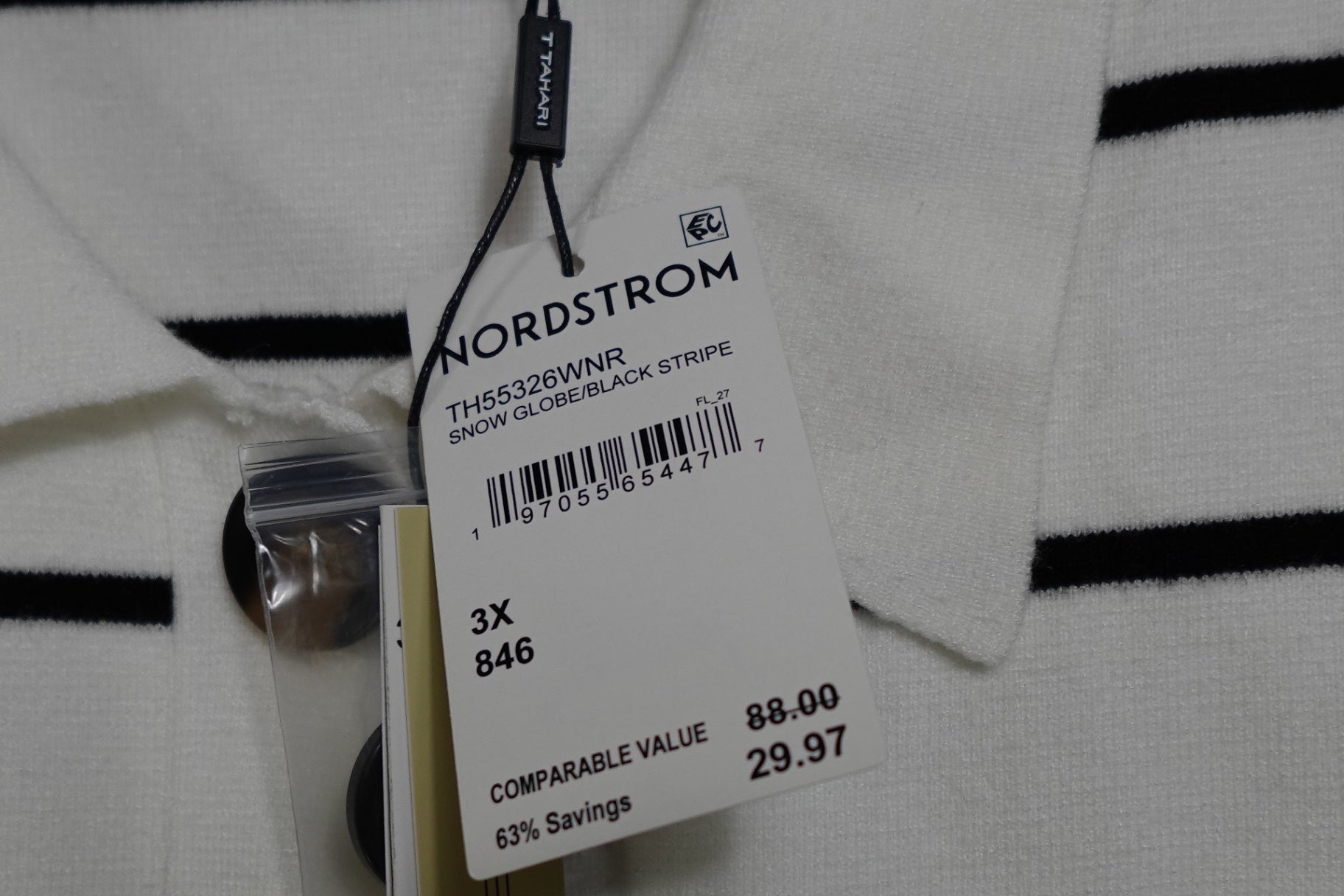 Tahari, NEW Short Sleeve Top, Size 3X