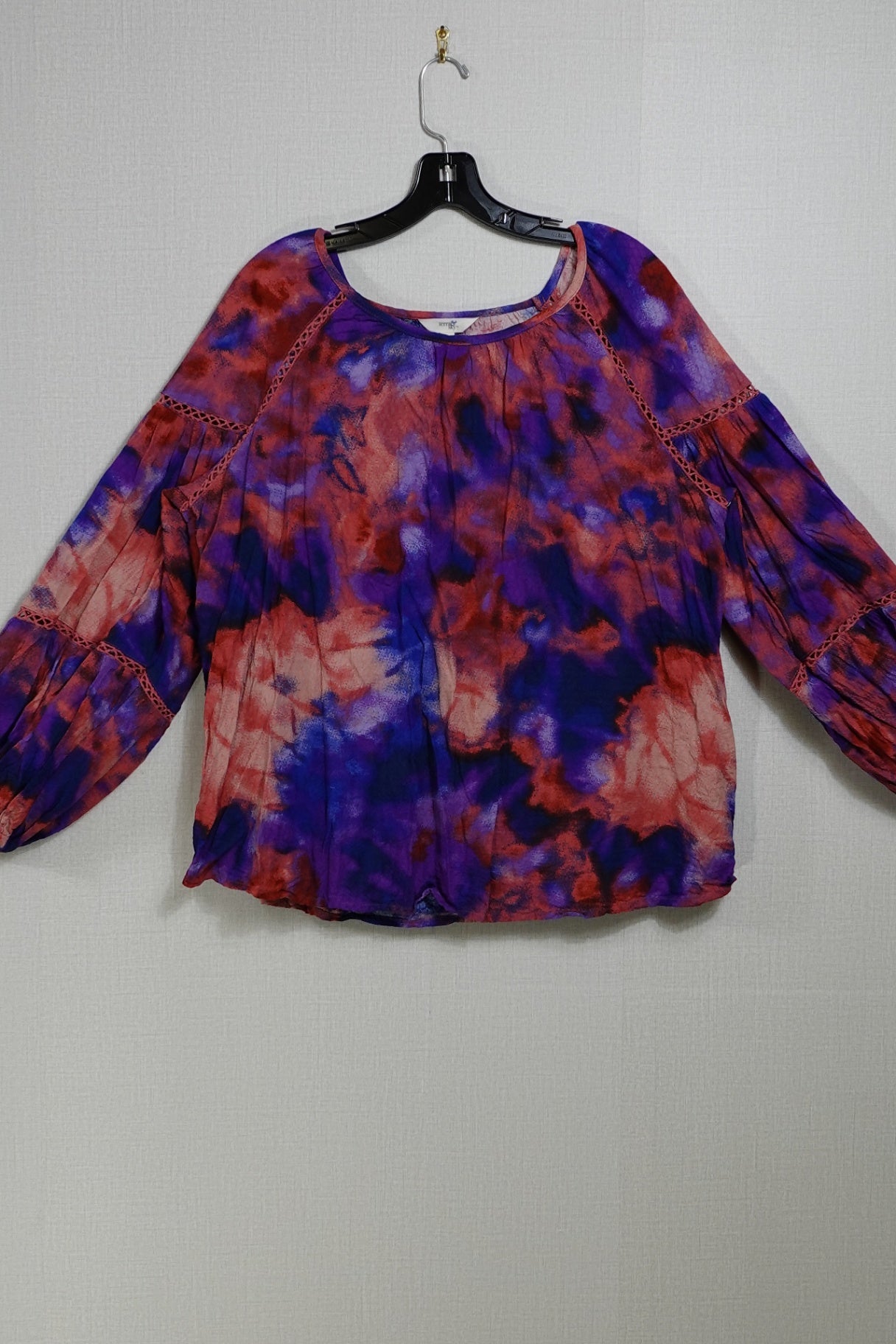 Terra & Sky, 3/4 SLEEVE TOP, Size 14W