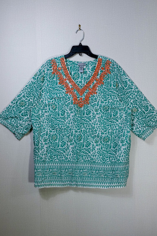 Catherines, Short Sleeves Top, Size 1X