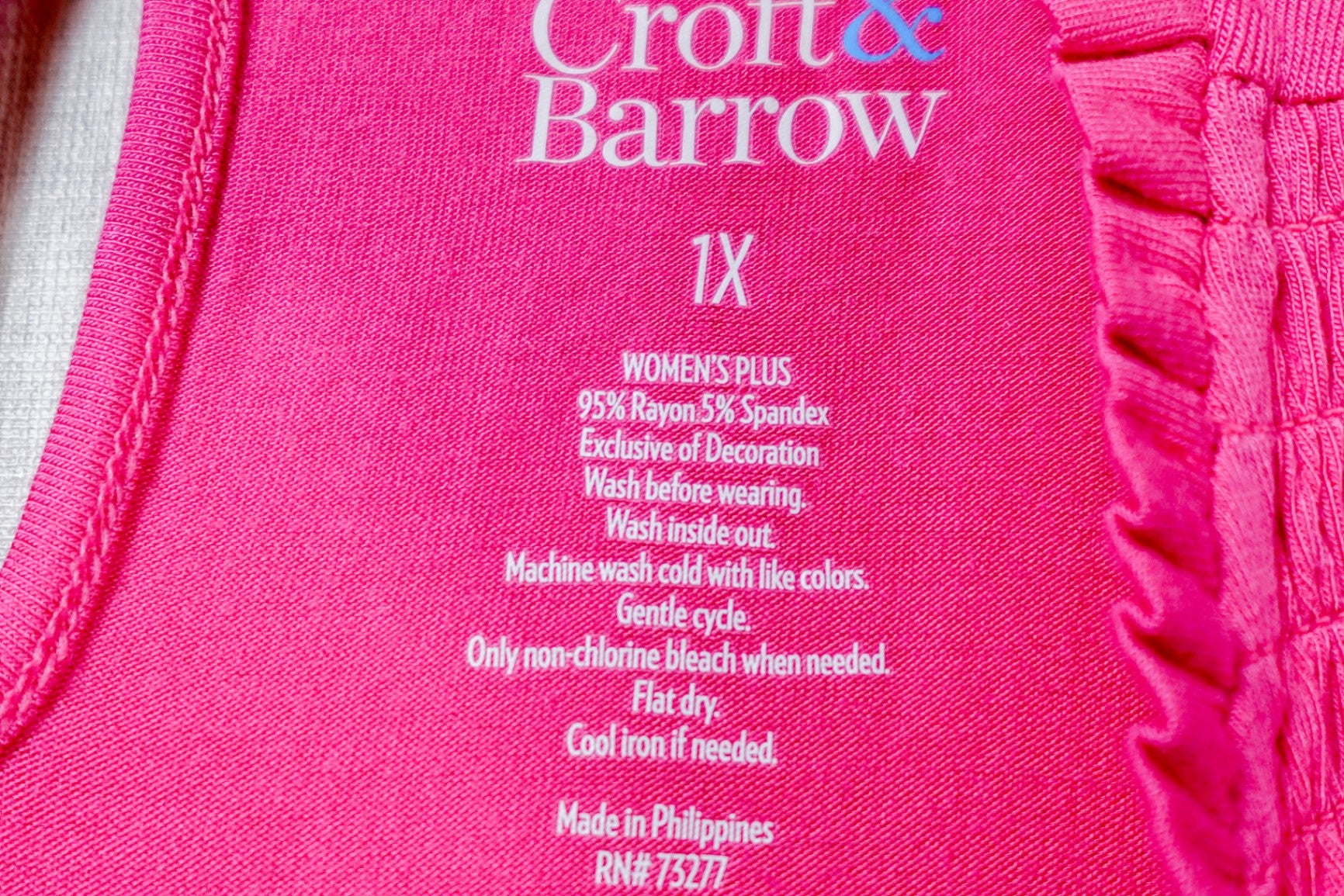 Croft & Barrow, Sleeveless top, Size 1X