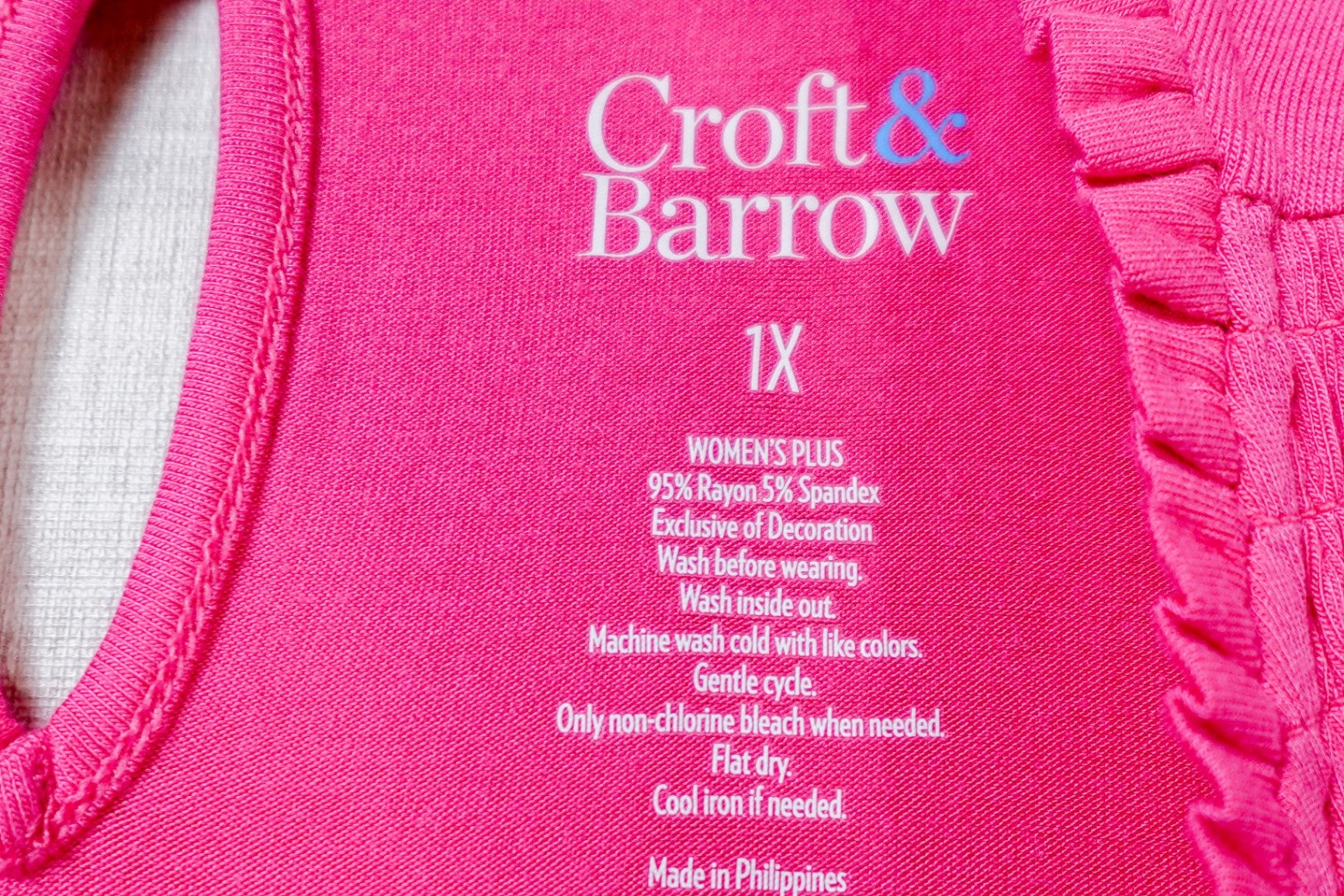 Croft & Barrow, Sleeveless top, Size 1X
