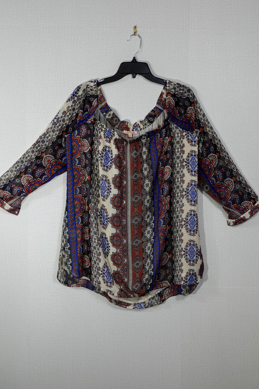 Gibson Latimer, 3/4 Sleeve Top, Size XL