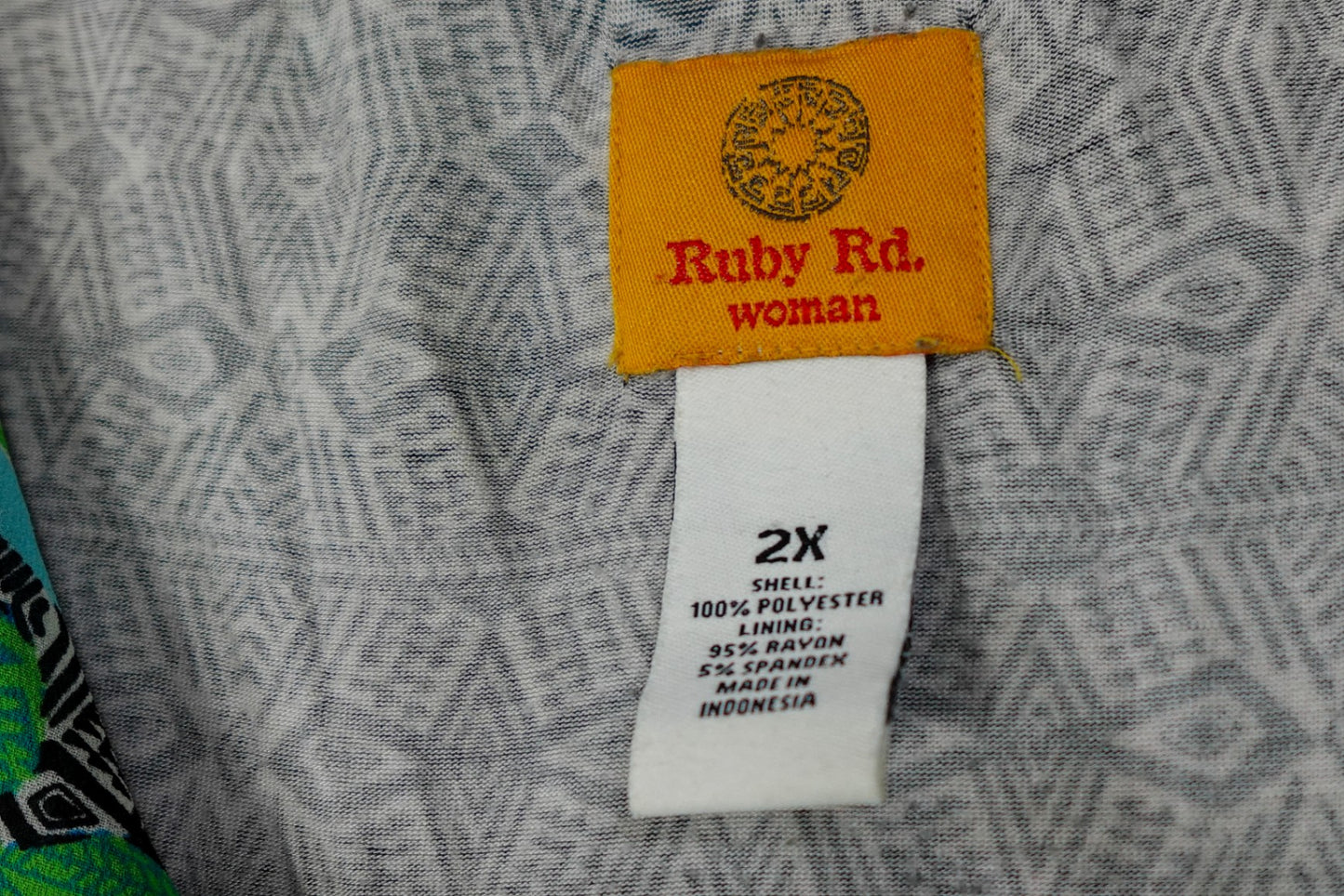 Ruby Rd, Kaftan Top, Size 2X