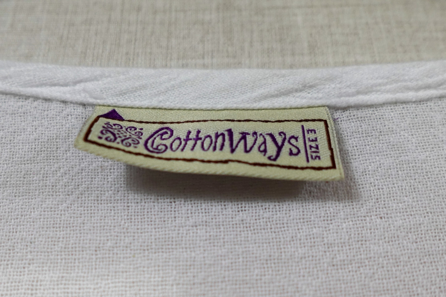 CottonWays, 3/4 SLEEVE TOP , Size 3X