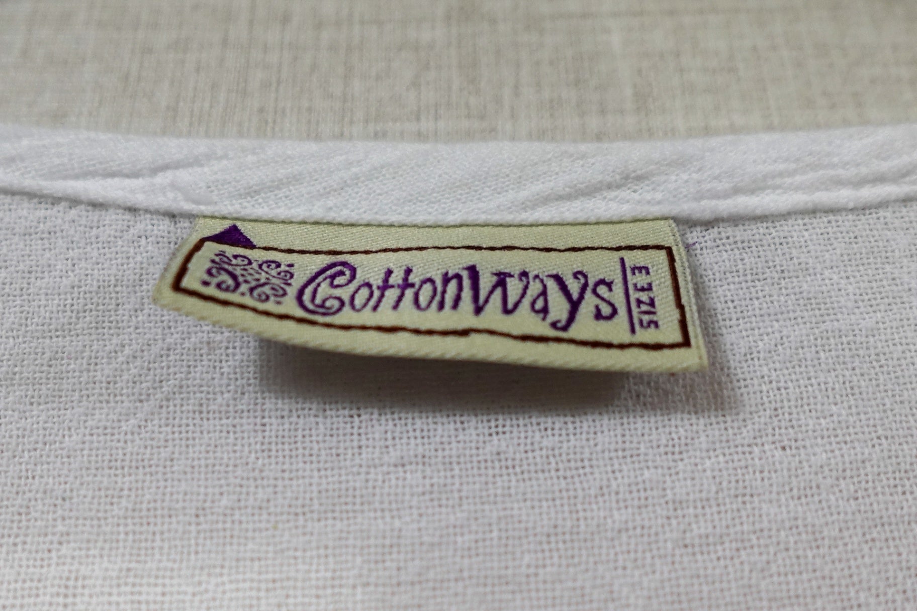 CottonWays, 3/4 SLEEVE TOP , Size 3X