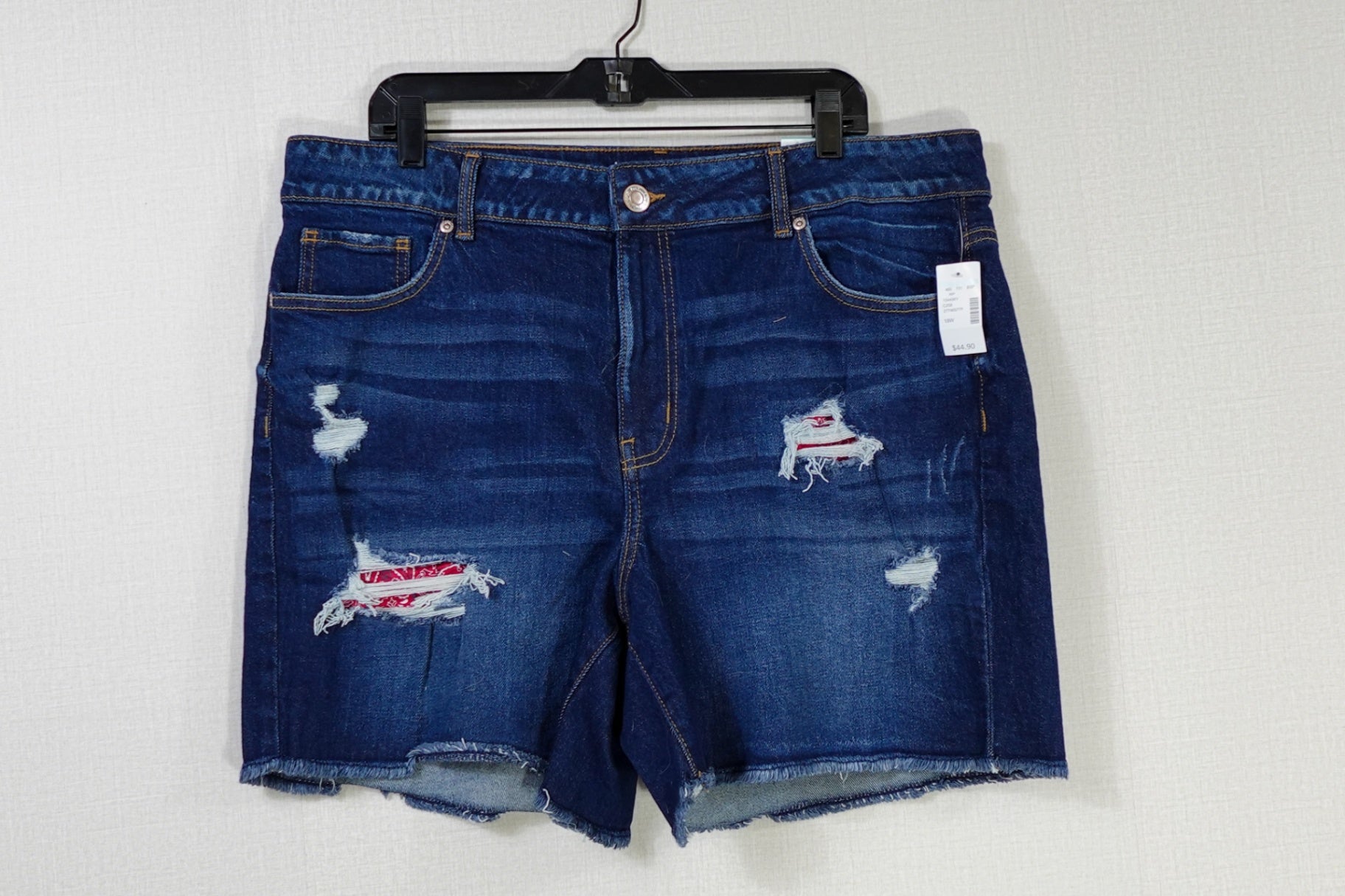Maurices, New High-Rise Shorts, 18W, Polyester cotton blend