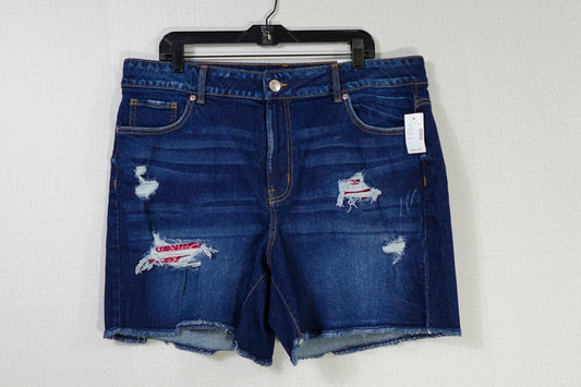 Maurices, New High-Rise Shorts, 18W, Polyester cotton blend