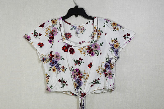 Xhilartion, Short Sleeved Top, 2X