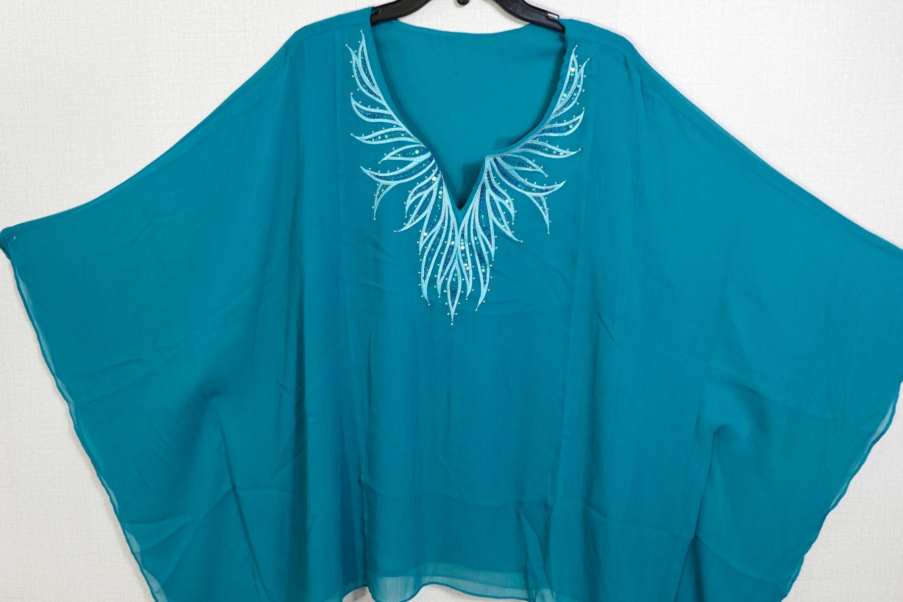 No label likely Catherine's , Long Sleeves caftan bathroom Top, 2X/3X