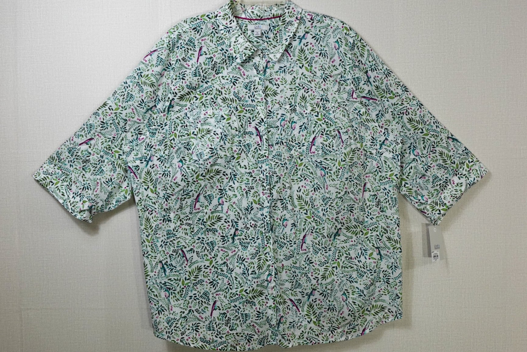 Croft & Barrow, NEW 3/4 Sleeve Top, 3X
