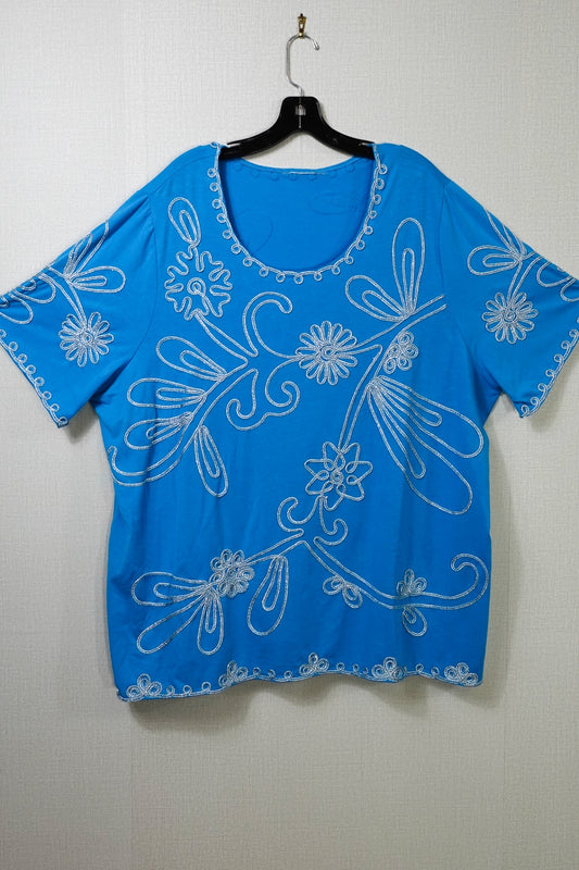 Likely Catherines (No Label), Short Sleeved Top, 4X