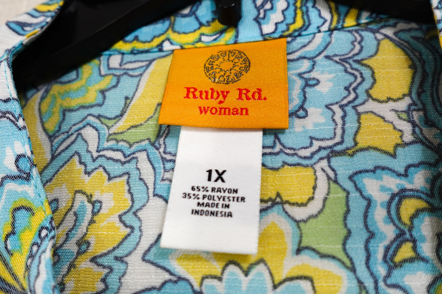 Ruby Rd, 3/4 Sleeve Top, 1X