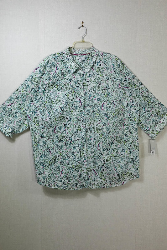 Croft & Barrow, NEW 3/4 Sleeve Top, 3X