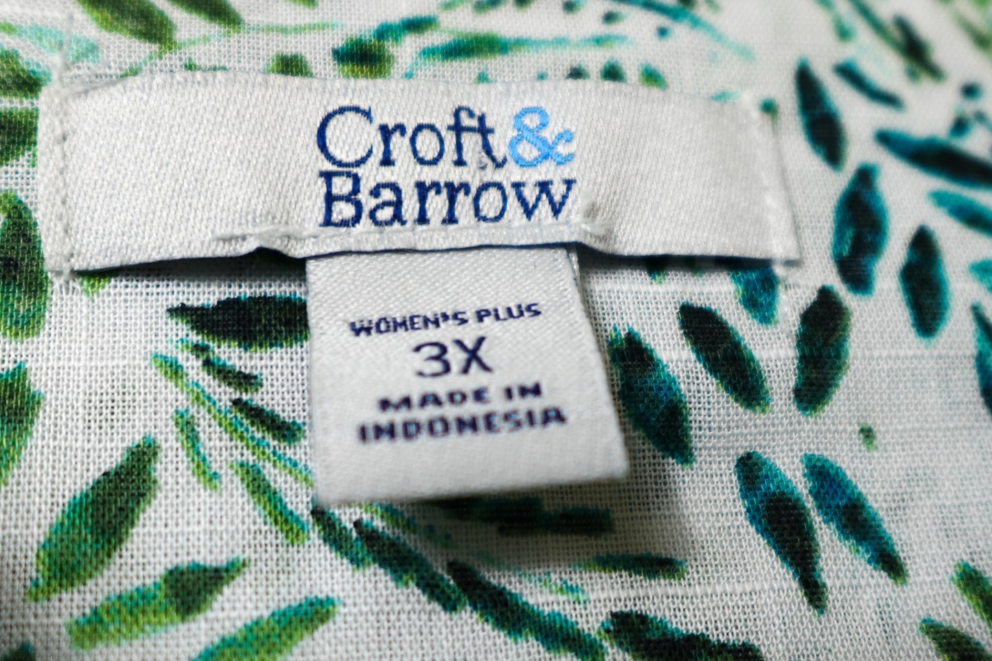Croft & Barrow, NEW 3/4 Sleeve Top, 3X