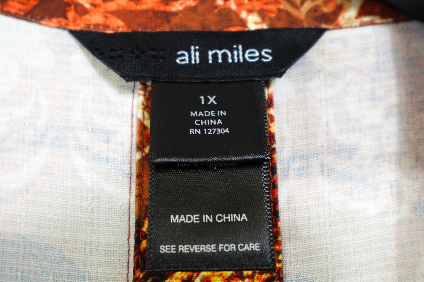 Ali miles, 3/4 Sleeve Top, 1X