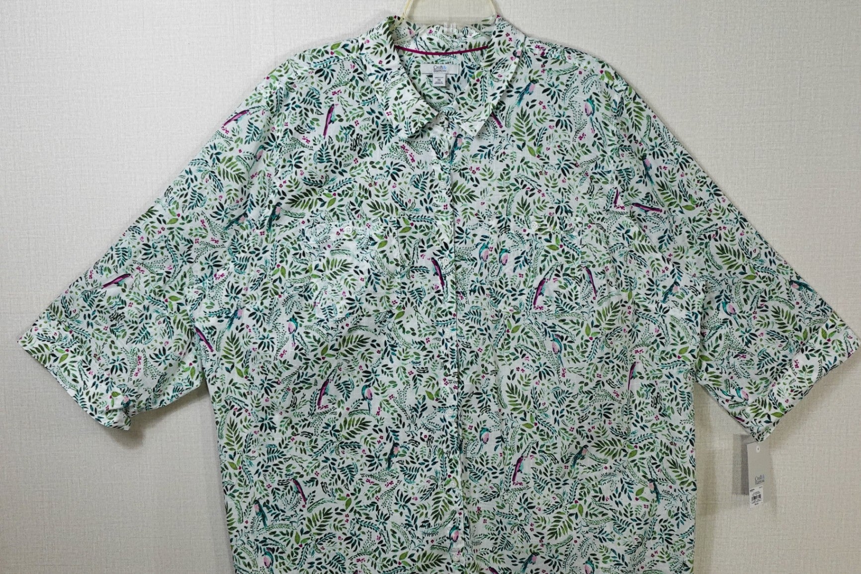 Croft & Barrow, NEW 3/4 Sleeve Top, 3X