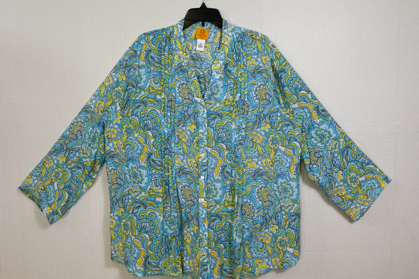 Ruby Rd, 3/4 Sleeve Top, 1X