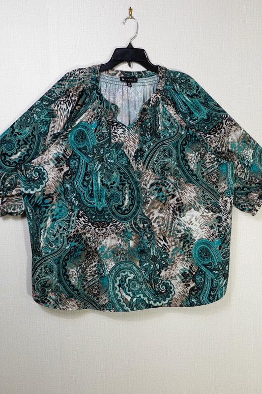 n Touch, short sleeve top, 3X