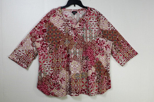 Links, 3/4 SLEEVE TOP, 3X
