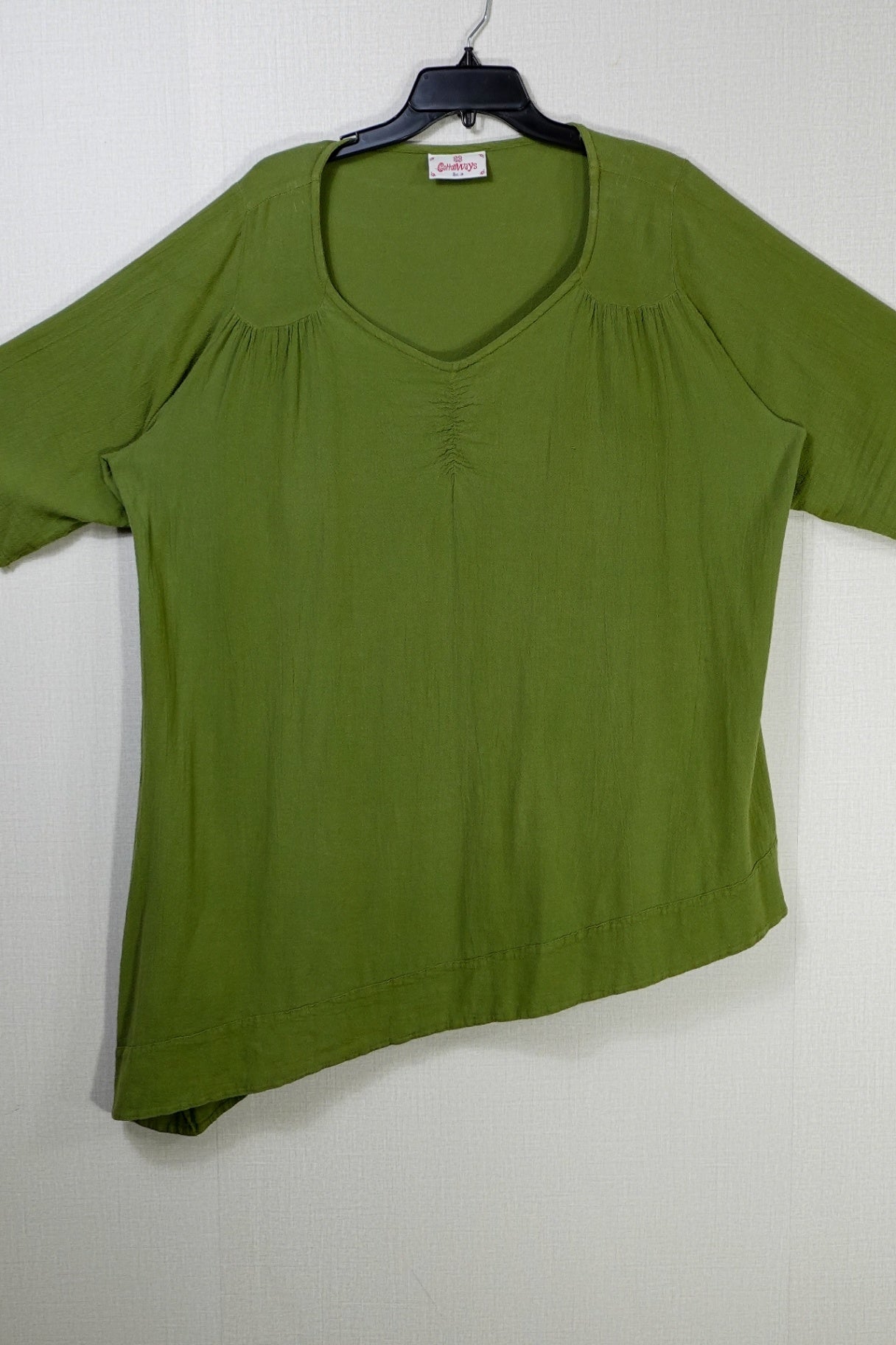 CottonWays, Short Sleeve Tunic, 3X