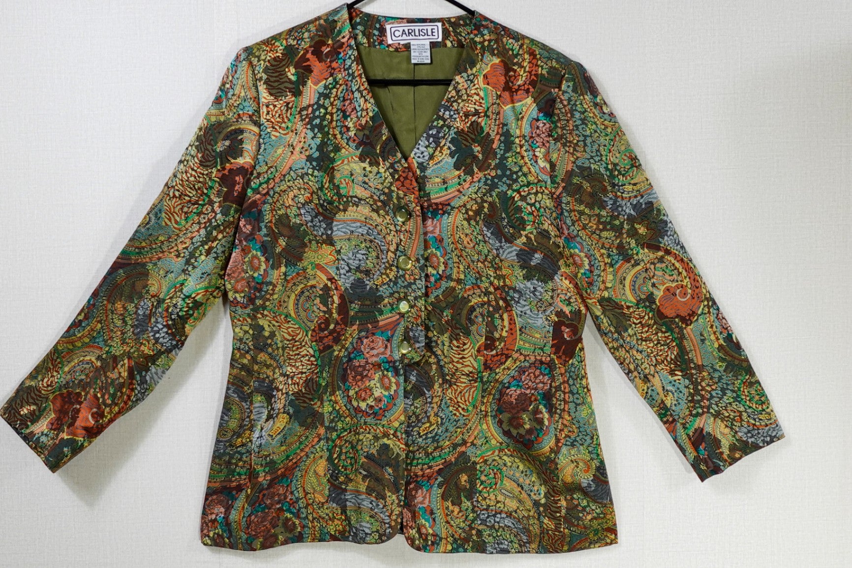 CARLISLE, Vintage Light Jacket, 16 (best guess no label) Call to request measurements