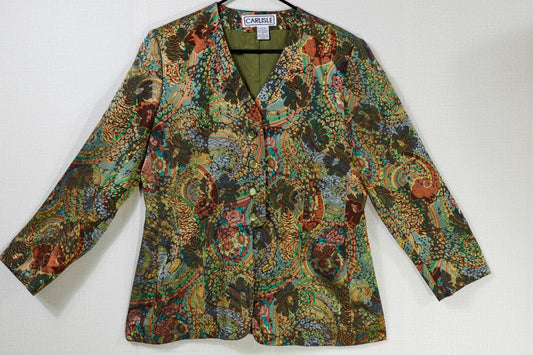 CARLISLE, Vintage Light Jacket, 16 (best guess no label) Call to request measurements