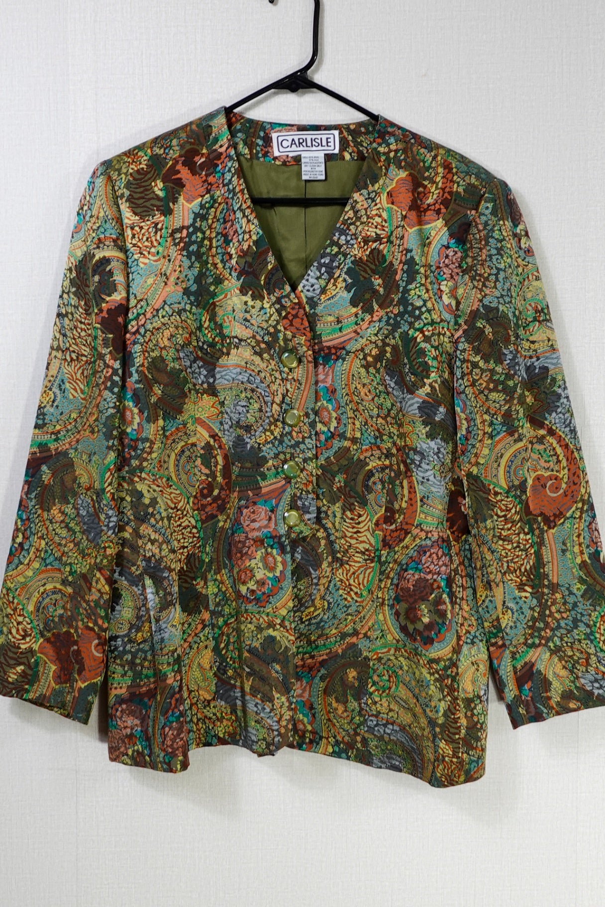 CARLISLE, Vintage Light Jacket, 16 (best guess no label) Call to request measurements