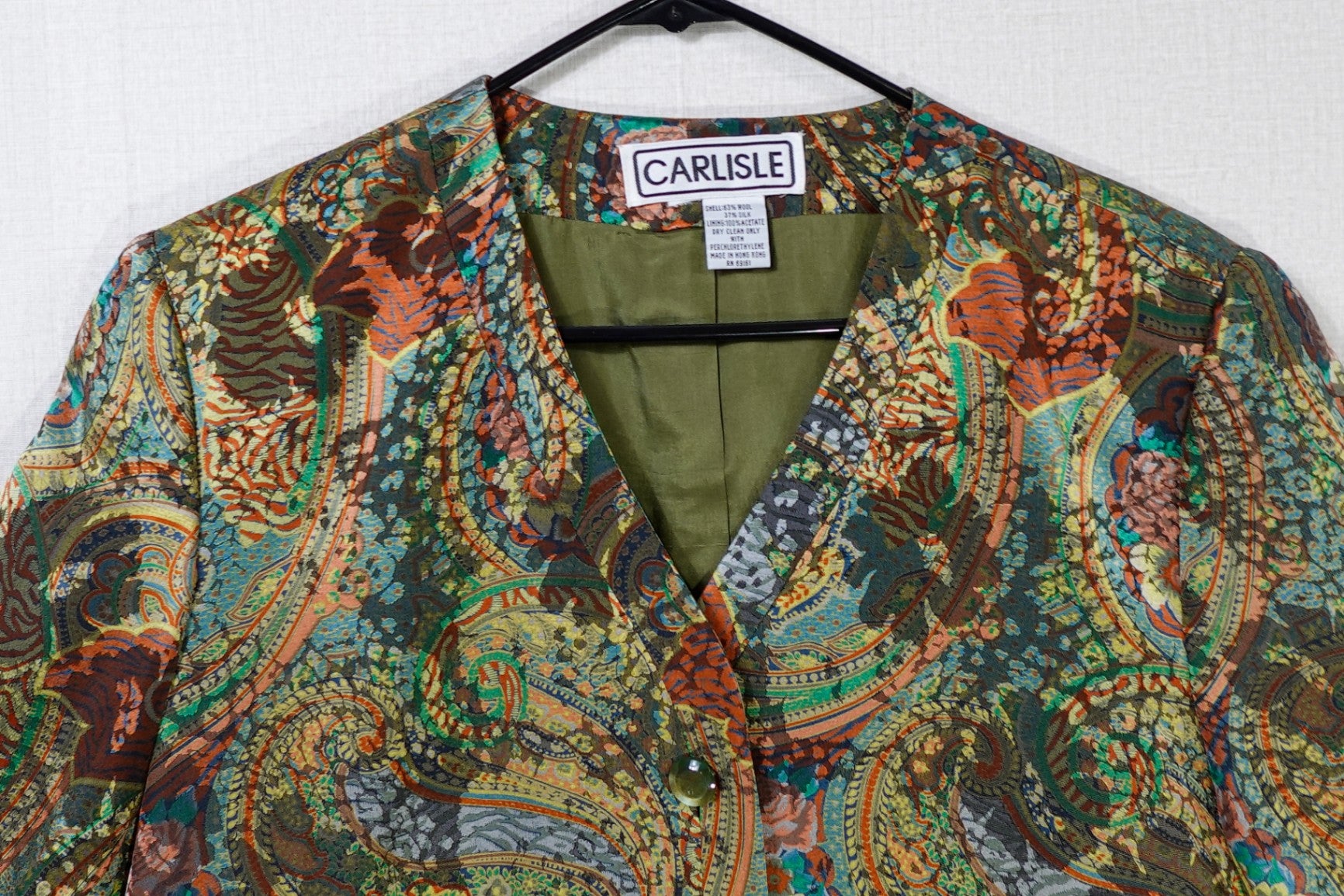 CARLISLE, Vintage Light Jacket, 16 (best guess no label) Call to request measurements