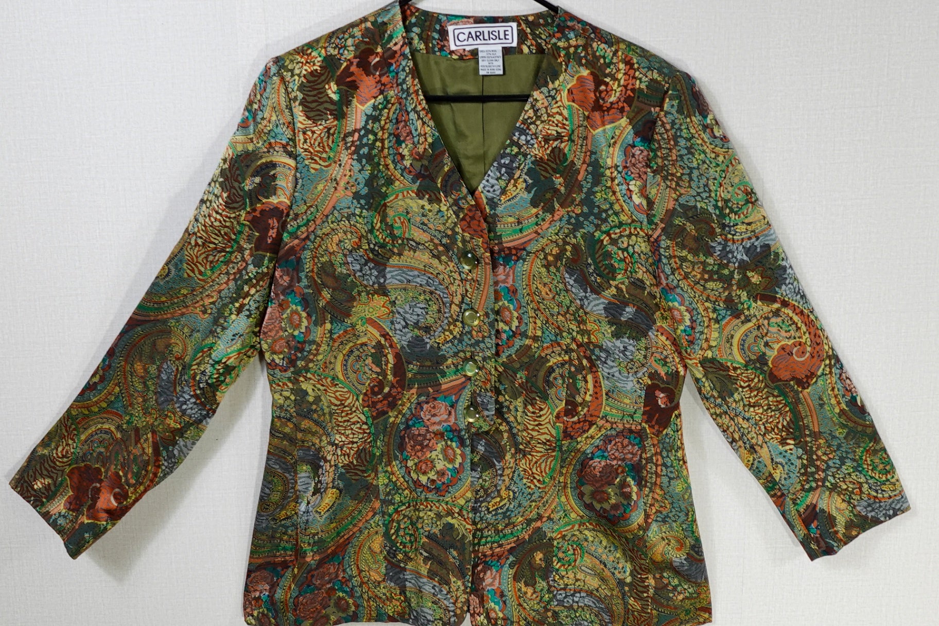 CARLISLE, Vintage Light Jacket, 16 (best guess no label) Call to request measurements