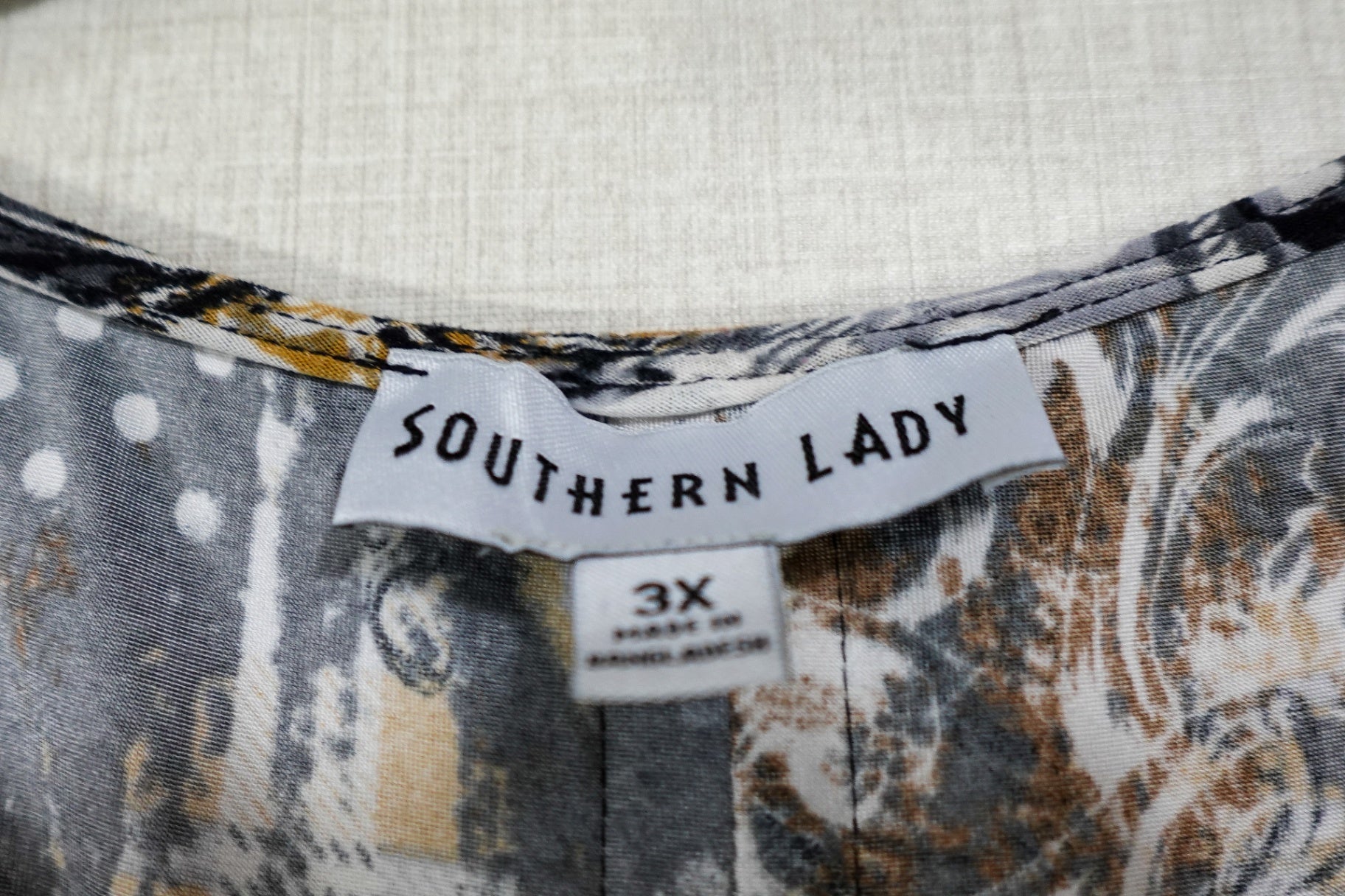 Southern Lady, Short Sleeved Top, 3X